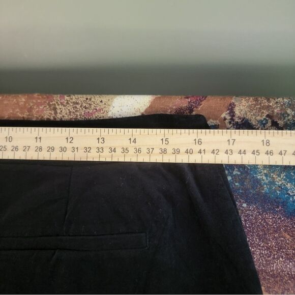 Talbots Classic Side Zip Stretch Cotton Ankle Pants Black Size 8 - Picture 11 of 14